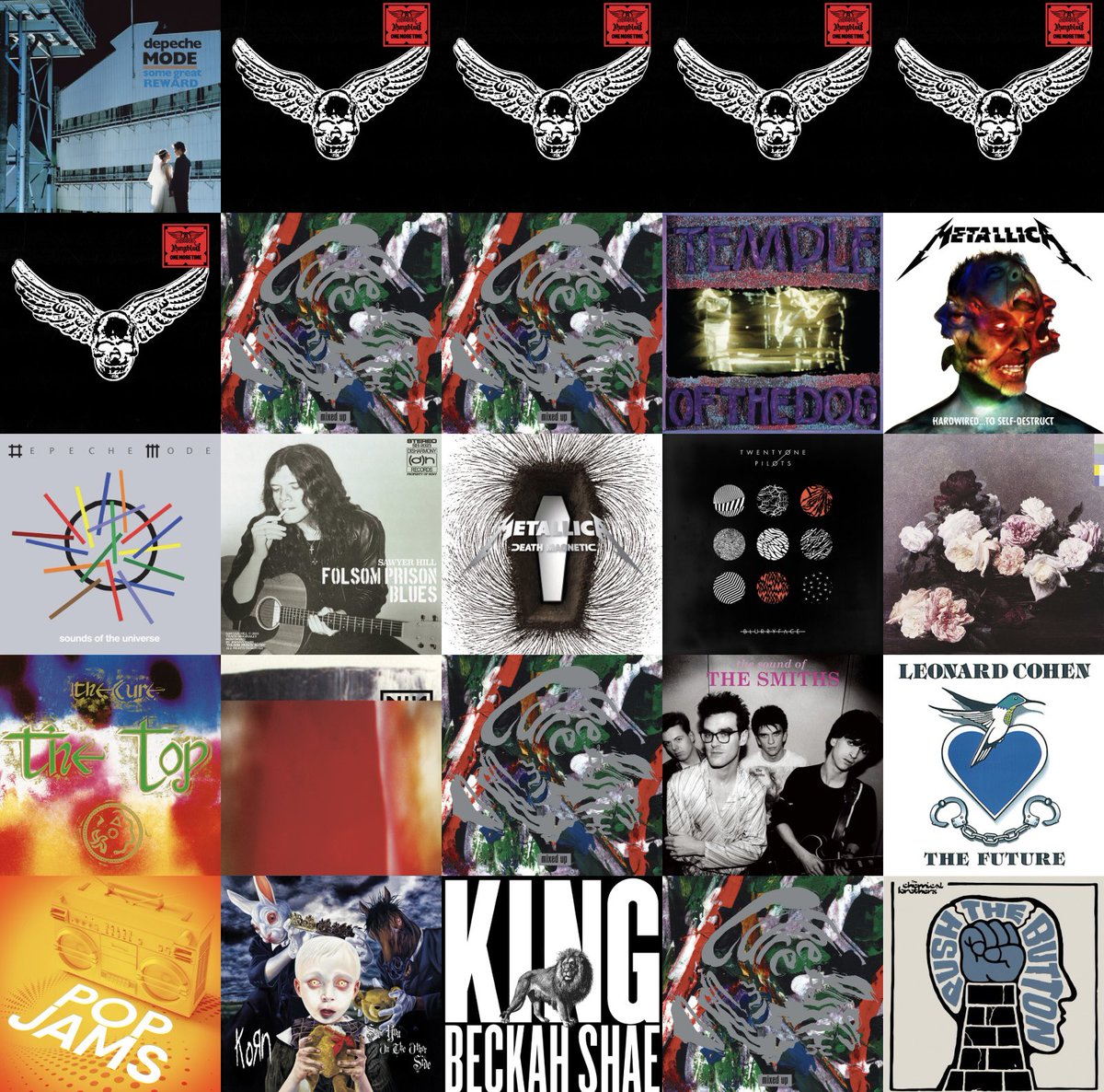 AquaRuby's tweet image. • music monday 5x5 •