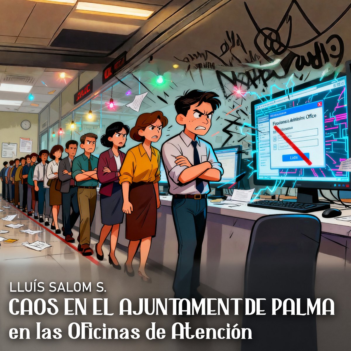 SalomBlog's tweet image. 🛑 EL DEBATE TRAS EL CAOS EN LAS OAC Y EL DISTRITO DIGITAL DEL AJUNTAMENT DE PALMA

El colapso reciente en las Oficinas de Atención a la Ciudadanía (OAC) de Palma —con huelgas, largas colas y fallos tecnológicos— pone de relieve un debate importante: ¿está Palma preparada para…