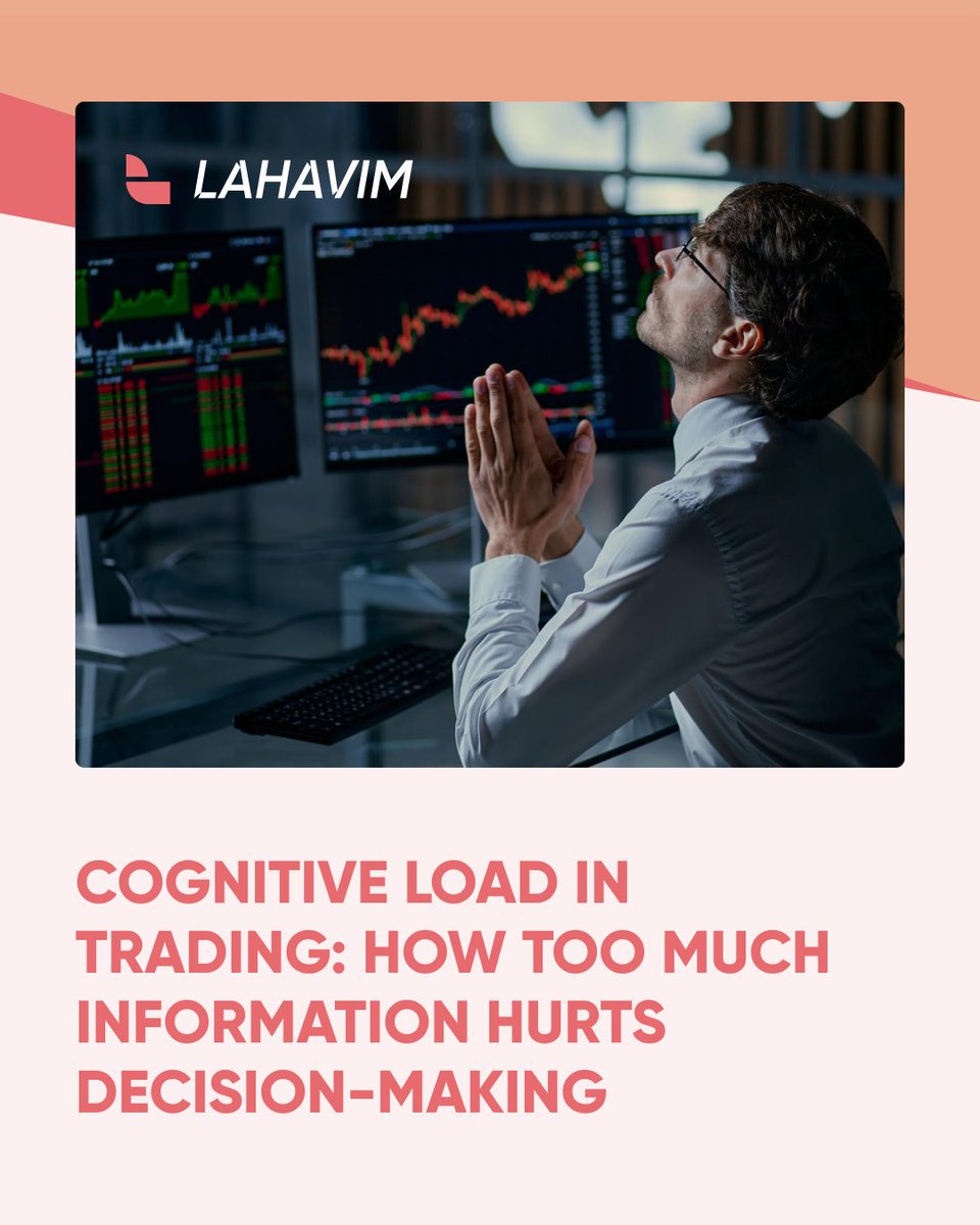 lahavim's tweet image. 🎓 Cognitive Load in Trading: Info overload hurts decisions. 

🟠 Effects: Slower reactions, impulsive choices.
🟠 Reduce it: Focus on 2-3 indicators, create a checklist.

⚡️ Clear mind = clear strategies! 

#CognitiveLoad #TraderMindset #SmartTrading #LahavimAcademy