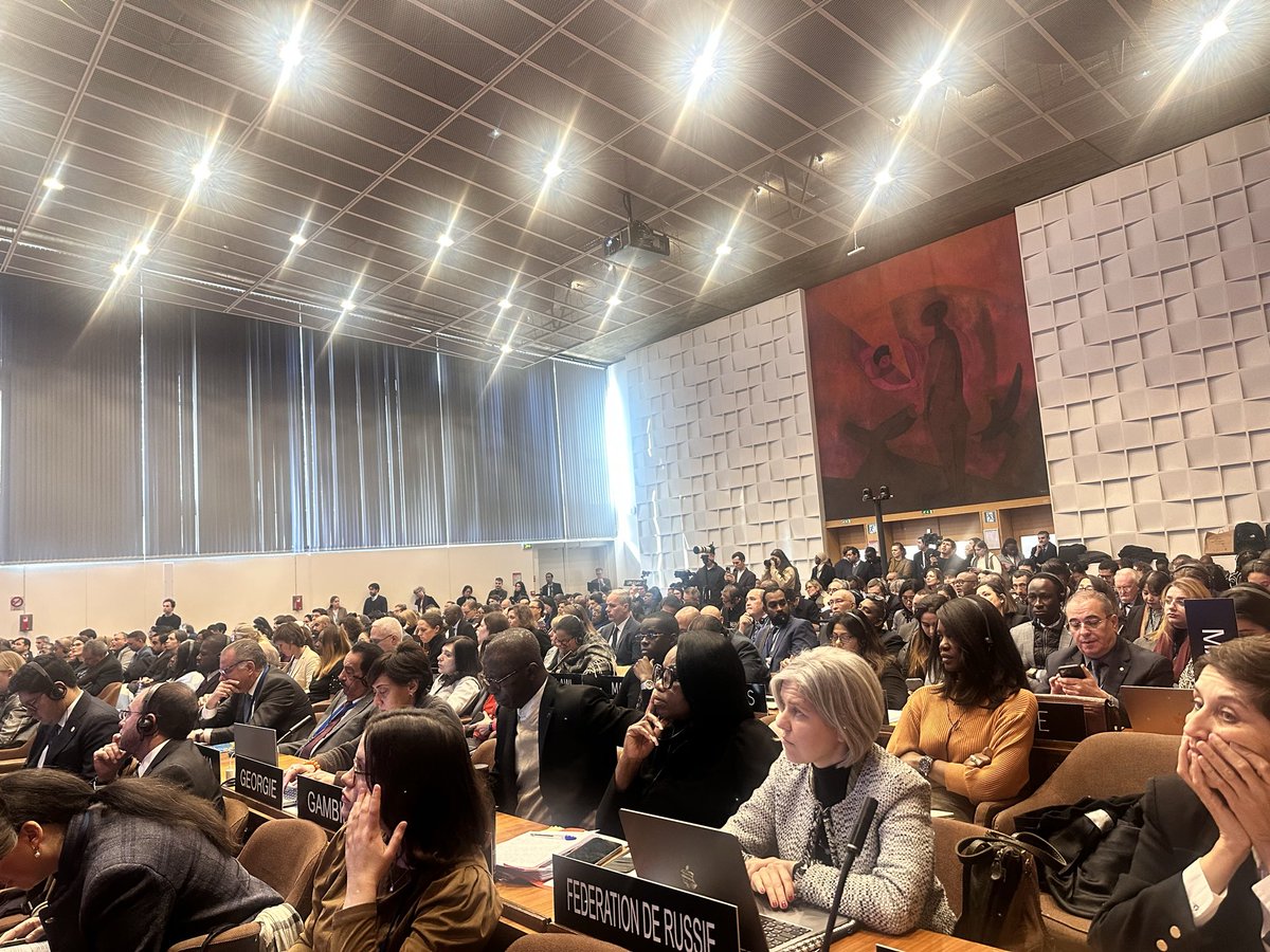 Honored to have delivered #Ethiopia’s national statement at the 25th Session of the General Assembly of States Parties to the World Heritage Convention, reaffirming our commitment to safeguarding cultural and natural #heritage.
<a href="/EthioEmb_Paris/">Ethiopian Embassy in Paris</a> 
<a href="/UNESCO/">UNESCO 🏛️ #Education #Sciences #Culture 🇺🇳</a>