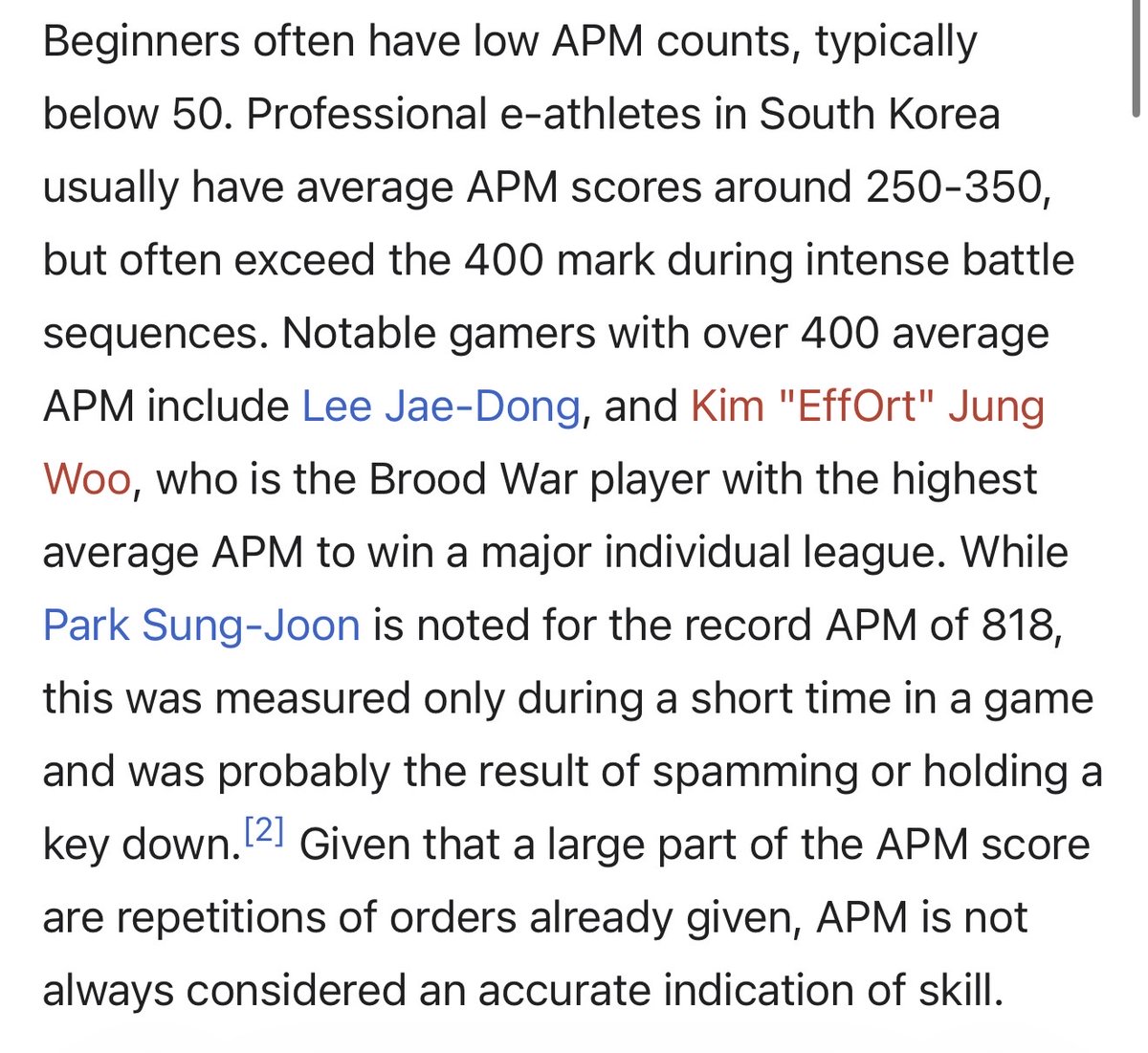 by far the no.1 indicator of success on new media team is having a high apm

short decision circuits, high throughput