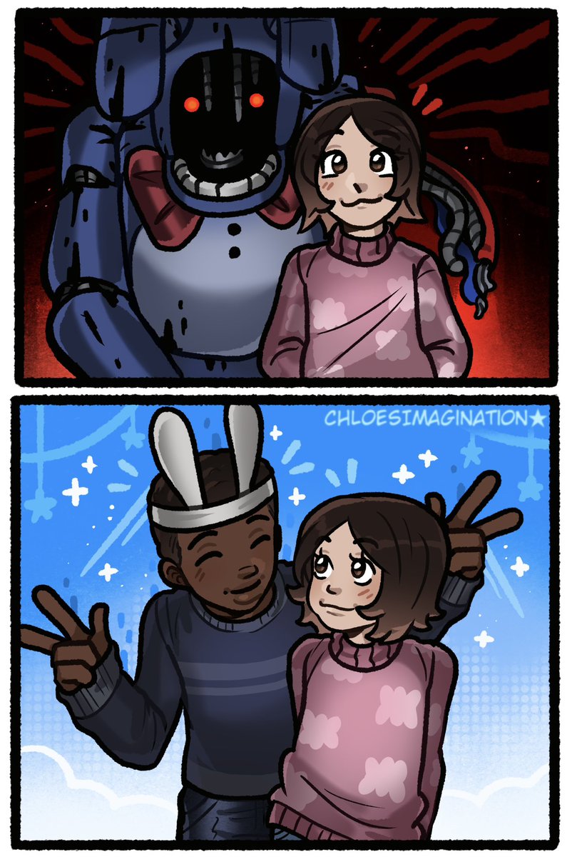 FNAF Bonnie just likes Abby more,,