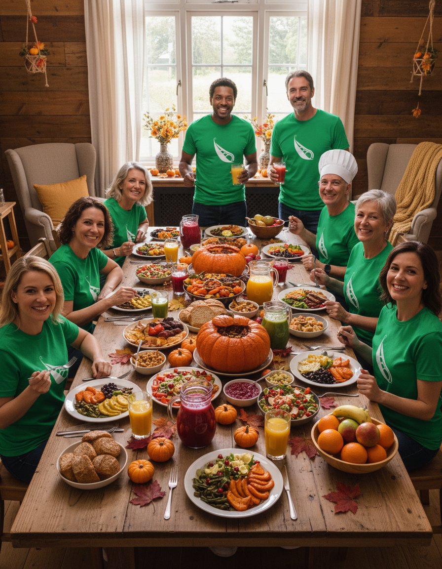 This season, don’t just give thanks.
 Live it.
Healthy #Thanksliving: support for plant-based #holidays that feel good during and after. 🌱