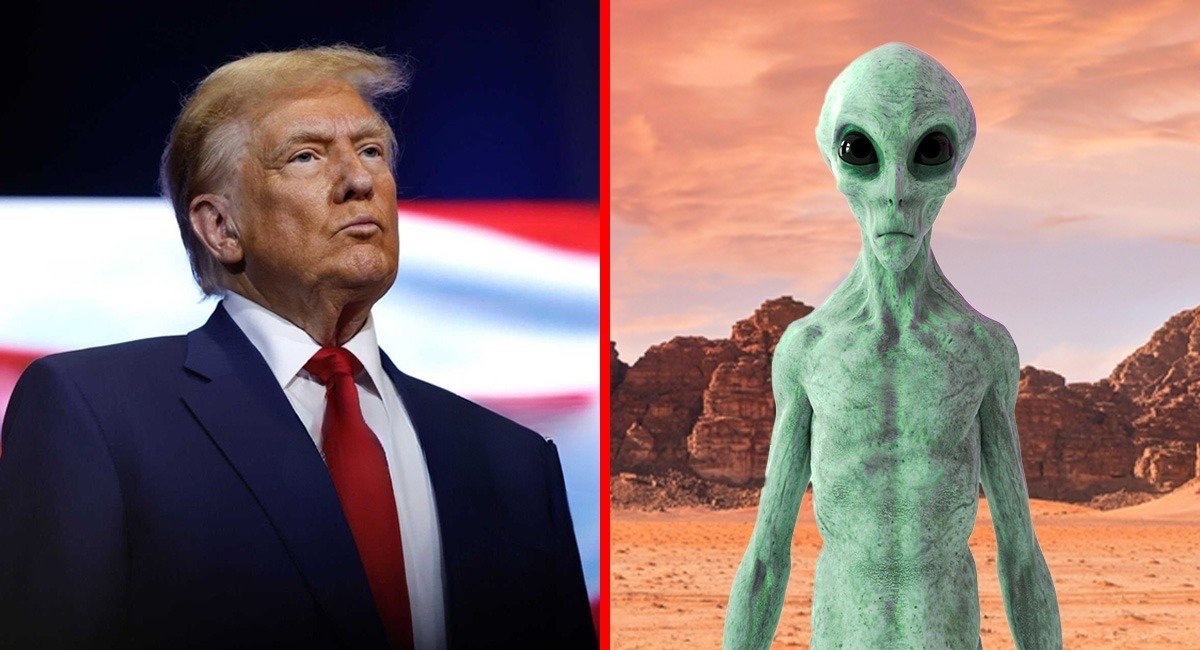 Celebs__Arabic's tweet image. دونالد ترامب سيصبح أول رئيس بالتاريخ يؤكد على وجود مخلوقات فضائية في مؤتمره القادم 😨!

• TMZ