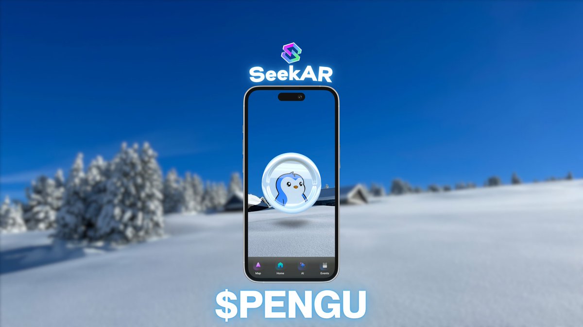 Seekprotocol's tweet image. $PENGU is out in the wild.

No intro needed for this one, everyone knows Pudgy Penguins.
If you stumble into it in SeekAR, you’re lucky…
Pudgies always bring good vibes with them.

millions will huddle. 🐧
millions will be SEEKing. 🤳