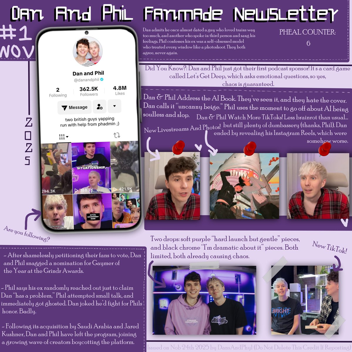 dansandphyl's tweet image. PHANDOM NEWSLETTER ISSUE #1: November 2025