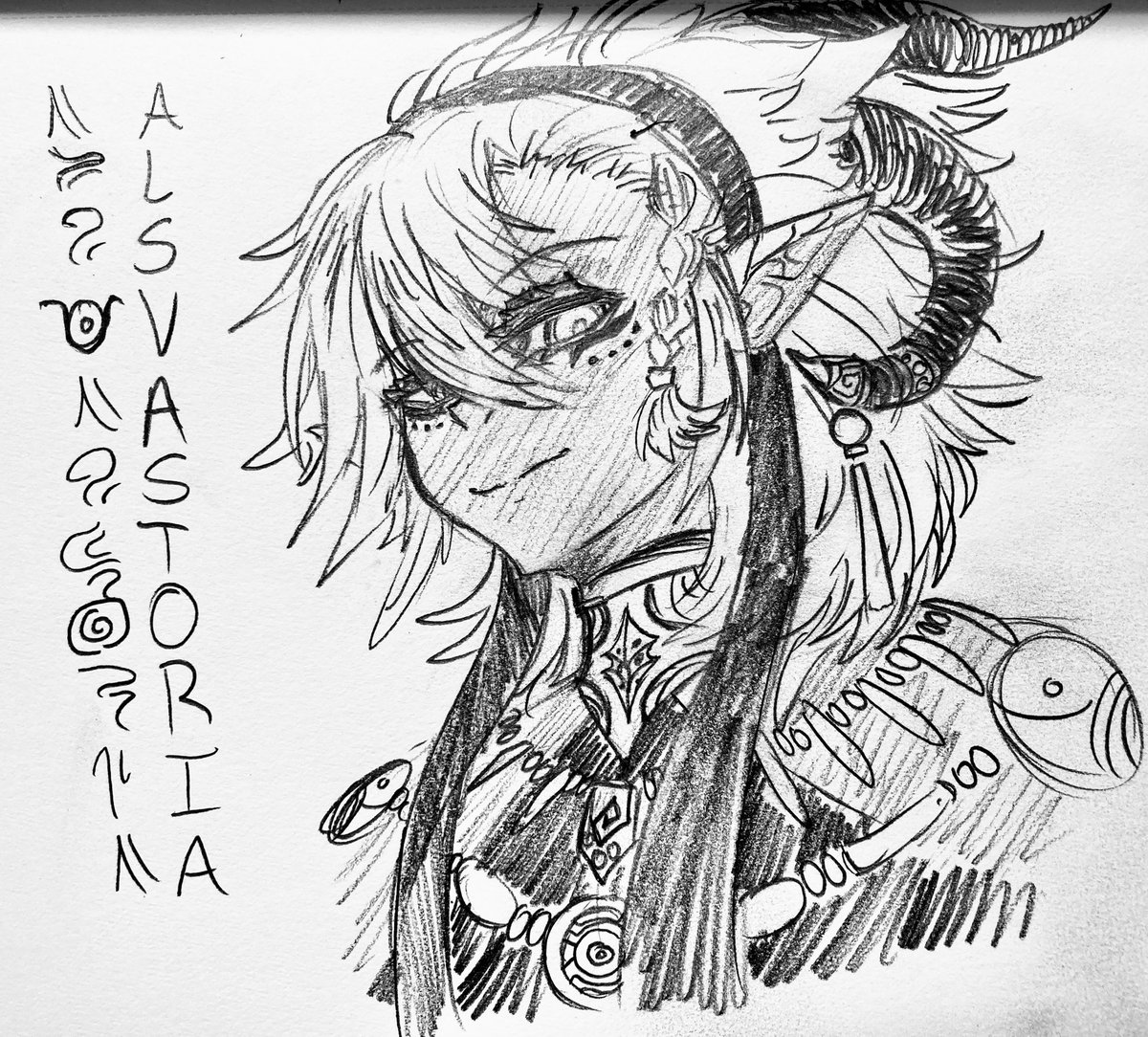 My main OC, Alsvastoria
Just a head sketch