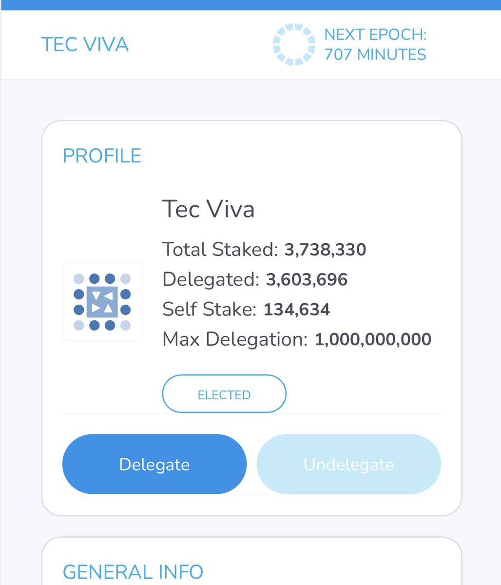 OneTecviva's tweet image. Thank you for staking your $ONE with TEC Viva. We are on the road again to election. New epoch coming soon.

staking.harmony.one/validators/mai…

@harmonyprotocol 
@OneTecviva

#staking #blockchain #crypto