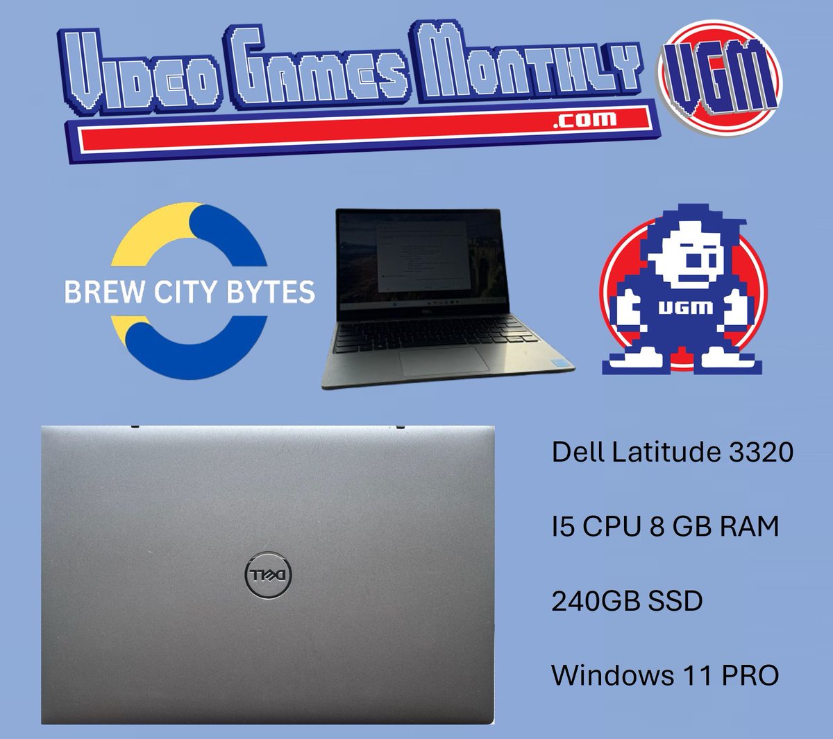 vidgamesmonthly's tweet image. GIVEAWAY TIME! 

Video Games Monthly has partnered up with our friends at Brew City Bytes for an AMAZING Giveaway!  A FREE DELL LAPTOP! 

All you have to do is the following:

♻️RT This Post!
🙋Tag A Friend!
👍Like This Post!
🏃♂️Follow Us! 

Random winner will be picked on…