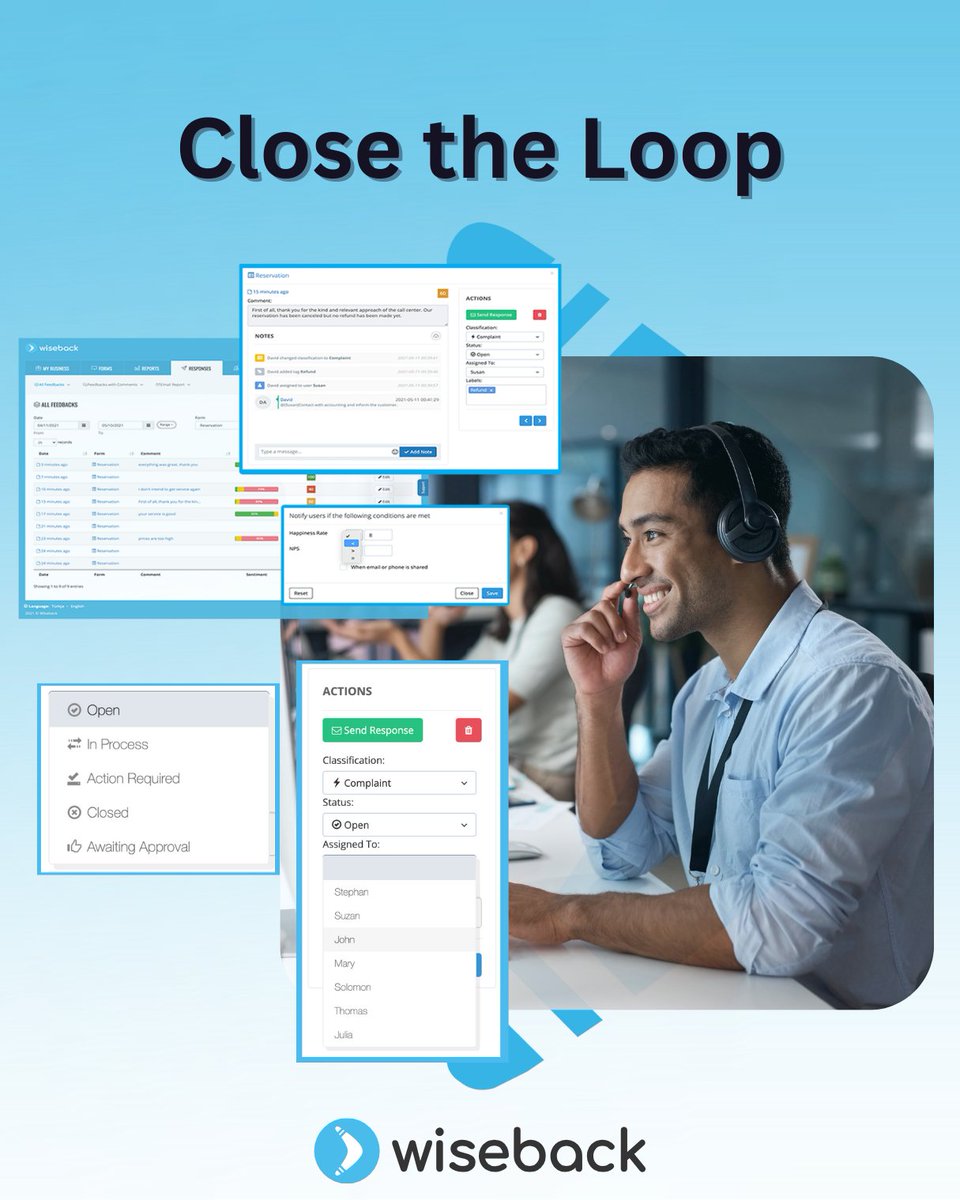 wiseback's tweet image. Closing the loop is the most critical step in CX.
Every unresolved feedback weakens the journey.
Wiseback helps you act fast, involve the right teams, and close every loop ♾️
#CX #CustomerExperience #CloseTheLoop #Wiseback