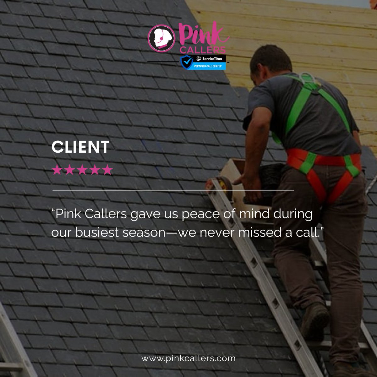 PinkCallers's tweet image. “💬 “Pink Callers gave us peace of mind during our busiest season—we never missed a call.”
👉Grateful for our amazing clients and their trust. 🙏

Book now: hubs.li/Q03Vp8Zn0

#ServiceTitanCertified #ClientTestimonial #Thankful #TradesSupport #CSRSolutions