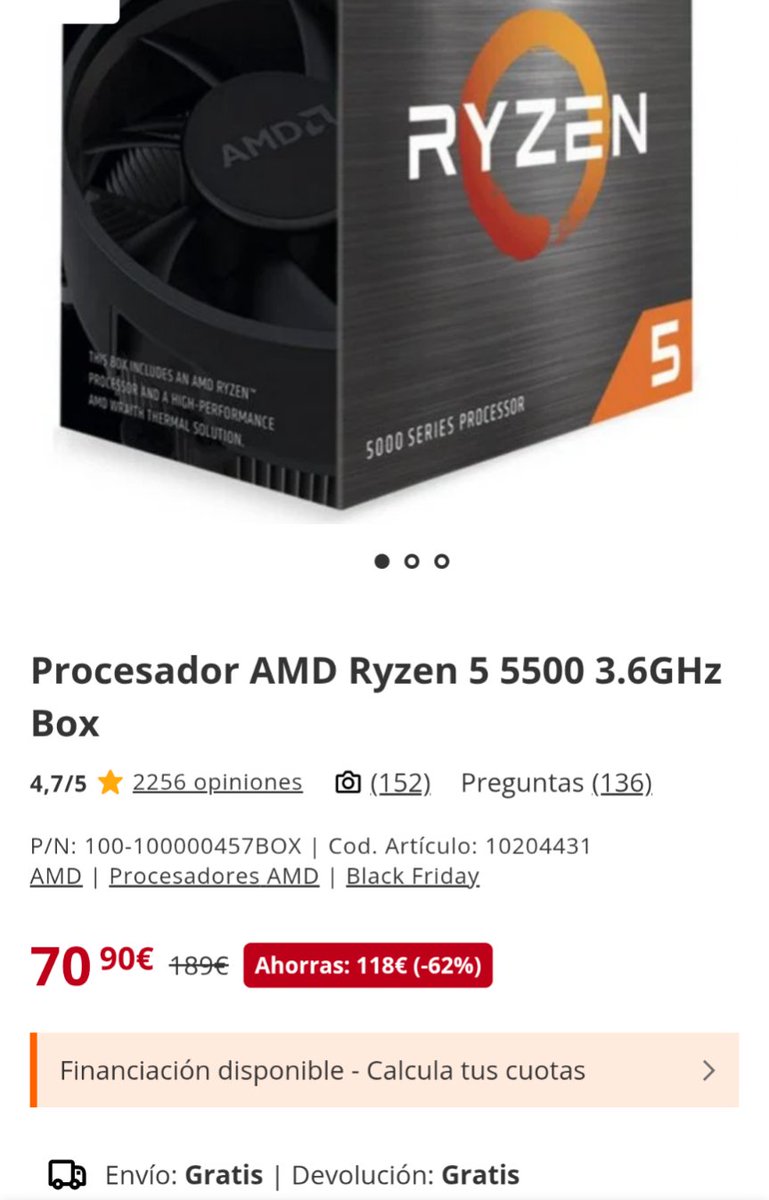 serohn's tweet photo. @pccomponentes tenéis la cara un poquito dura, ¿no? ¿Qué oferta tiene si lo compré hace 2 semanas sin oferta a 70,90€? Engañar a la gente solo ensucia vuestra marca y genera desconfianza. #BlackFriday #engaño https://t.co/RPKFRXwdeb