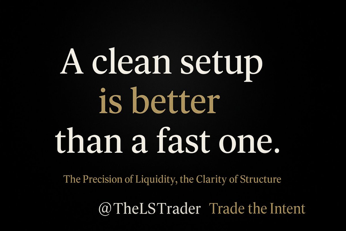 TheLSTTrader's tweet image. Mid-day is where many traders lose discipline.
Stay patient. Stay selective.
Let the chart confirm your idea before you confirm the trade.

A clean setup is better than a fast one.

#StayFocused | #SmartTrading | #StructureFirst