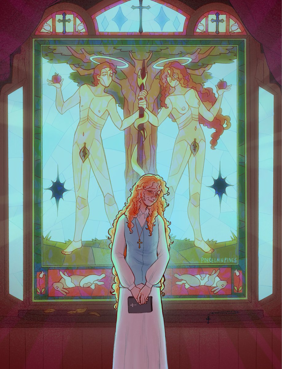 Redraw of the interior of Rosie’s church…