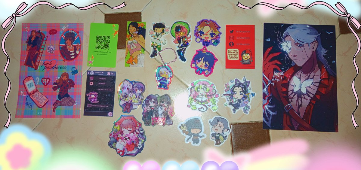 JW Valencia con haul!!!!!🌱

✧Anya and Daisuke stickers: <a href="/suwamoos/">🃏 suwa🩸🎰 @ JW ALC AH3 + BCN</a> ❤️
✧Mir + Shinomitsu stickers: <a href="/mikashikato/">mika @JW ALICANTE NC#77</a> 🩷
✧Eli/Richard stickers: <a href="/Rikoicoico/">Riko 💖 ✈</a> 
✧Totono/Yume nikki/school days stickers: <a href="/takodeoro/">Tako ✨ 🌈 JW VALENCIA</a> 
✧Yves/Hasek/Pink pantheress stickers +V flower charm by <a href="/ventibesito/">isa 🍏 shop open</a> 💚