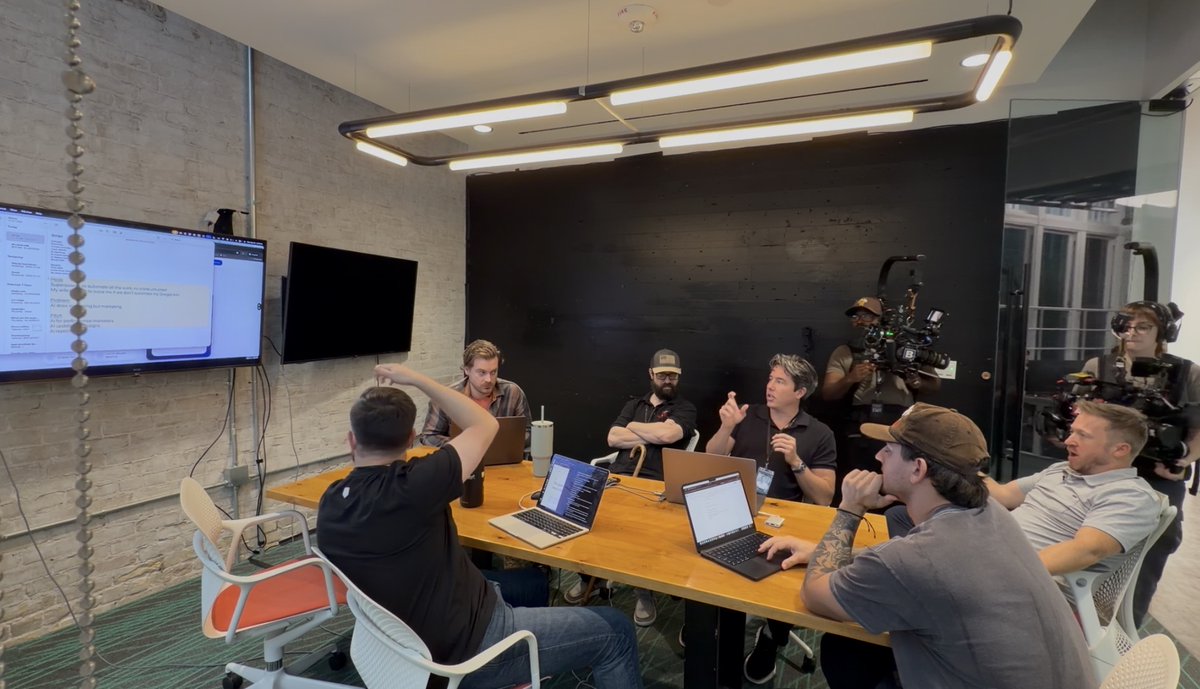 “My wife is going to leave me if I don’t AI my Google Ads.”

That’s the hook we’re playing with to kick off the viral video launching our company.

Today the whole team sat down with <a href="/Austen/">Austen Allred</a> — cameras rolling, Netflix filming — and we started building the launch video for the new