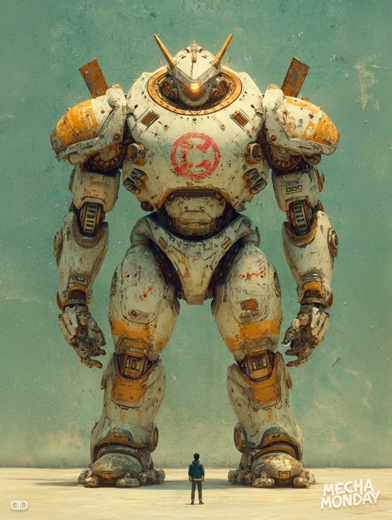 Mecha Monday: Episode_019.

This could be a video, but none of you would see it. 

Model: TRN-19 Colossus Mk.II
A towering unit favored by instructors. Slow but unstoppable, its reinforced frame gives rookies a safe way to learn scale, power, and respect for the machines they