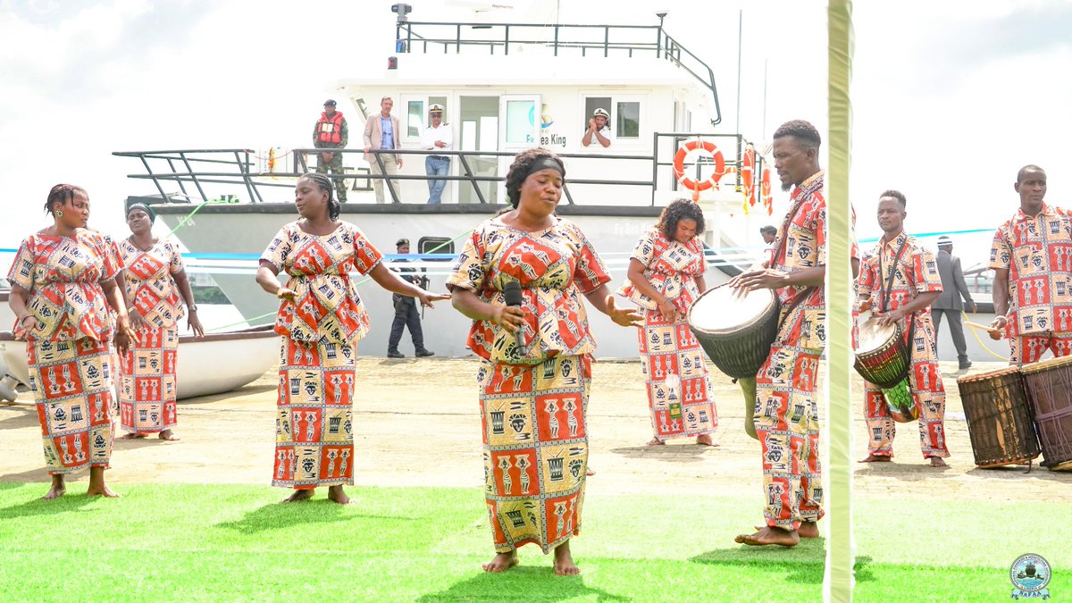 NaFAALiberia's tweet photo. With the commissioning of the Sea King, Liberia is steering toward a resilient, inclusive, and globally competitive fisheries future.
#NaFAA #LiberiaFisheries #BlueEconomy #SeaKing #SustainableFisheries #Innovation #ARRESTRoadmap #WorldBank #CoastalCommunities #OceanGovernance https://t.co/f73ez5K89v