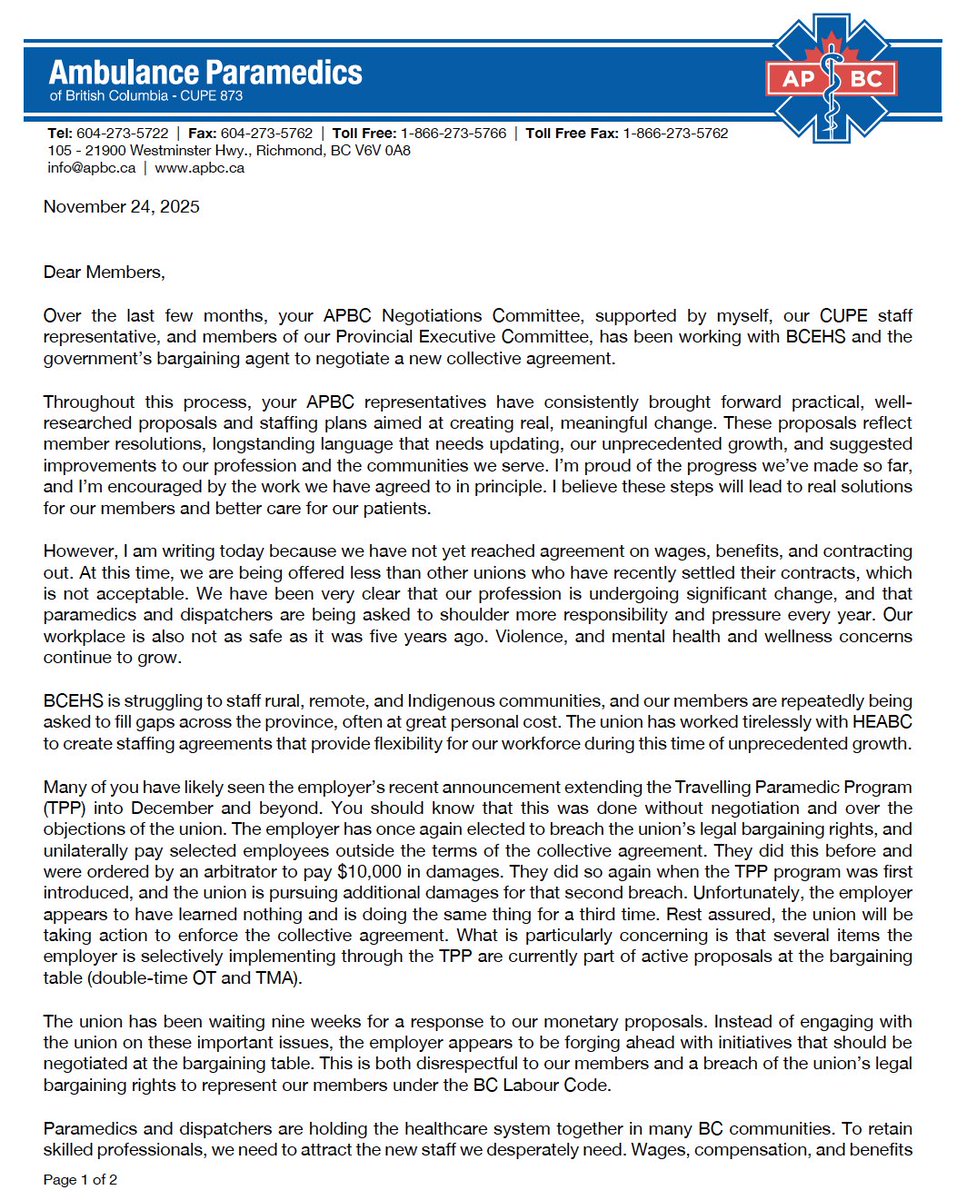 A. Paramedics Of BC tweet media