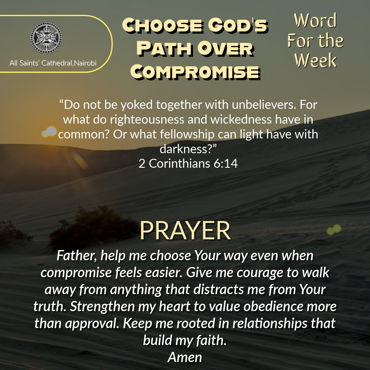 MalimoIgnitius's tweet image. Some connections strengthen your walk, others weaken it. Choose the path that honors God, even when compromise feels easier. Your calling is worth the courage to stay in the light.
#WordForTheWeek #ChooseTheLight