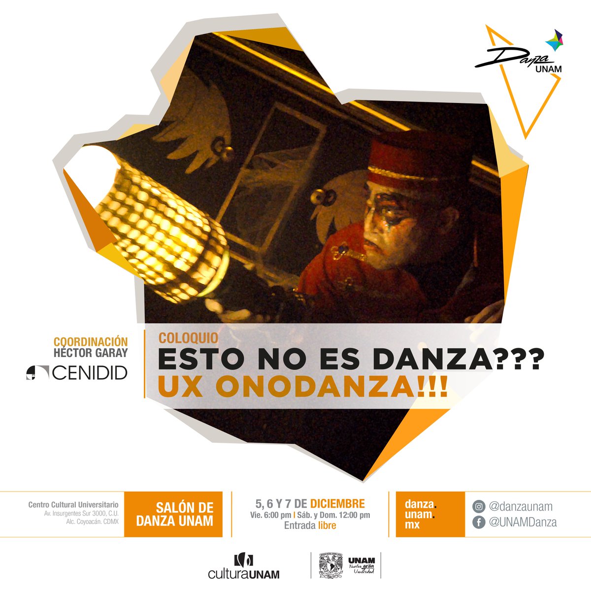 U,X. Onodanza fue un grupo clave de los 80: irreverente, estridente y decisivo para la danza independiente. 
A 40 años, Hector Garay realiza un coloquio que reúne voces del grupo, investigadores y archivos originales para revisitar la llamada Danza Bizarra.

 📆5 al 7 de