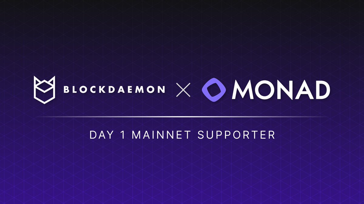BlockdaemonHQ's tweet image. @monad mainnet is live.

A new network with a new tech stack, built for speed, parallelization, and a mission to grow crypto.

Tech innovation, real optimism, and a relentless builder community.

The ecosystem is just getting started.