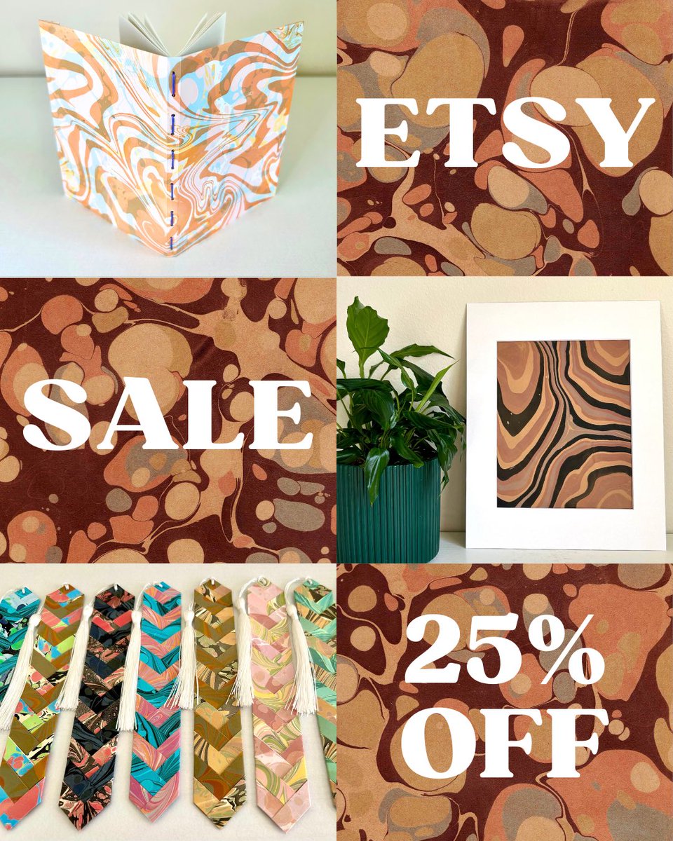 nautiluspaper's tweet image. I’m running a small shop sale from now until Dec 2nd: 25% off any orders of 2 or more items on my Etsy page! 

Notebooks, bookmarks, &amp;amp; more 📒🔖🎨📚

Thanks so much for supporting my artwork ✨

#notebooks #handmadebookmarks #handmadegifts #etsyshop