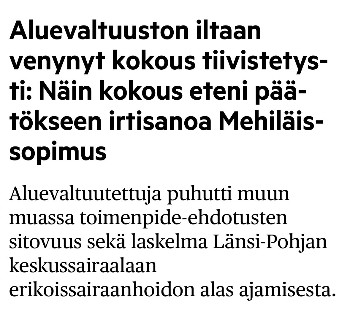HacklinPekka's tweet image. Aikanaan 2017 kun tämä Länsi-Pohjan laaja ulkoistus päätettiin, oli se merkittävä uutinen valtakunnassa päivien ajan. Nyt uutisointi onnistuneen ratkaisun irrisanomisestq jää näemmä alueelliselle tasolle. Surkea päivä alueen terveydenhuollolle.