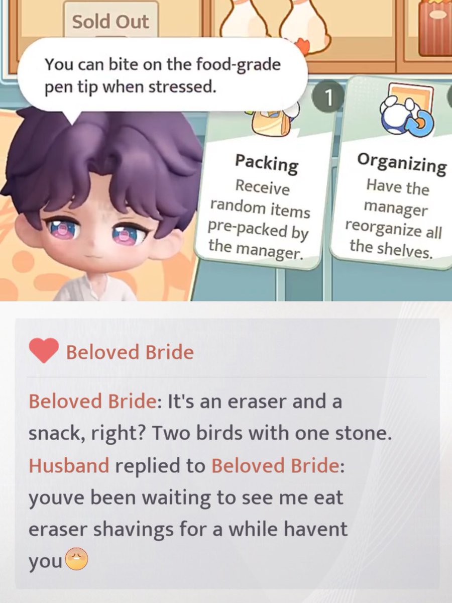 onlyforqiyu's tweet image. Rafayel MC &amp;amp; their infatuation with edible stationary