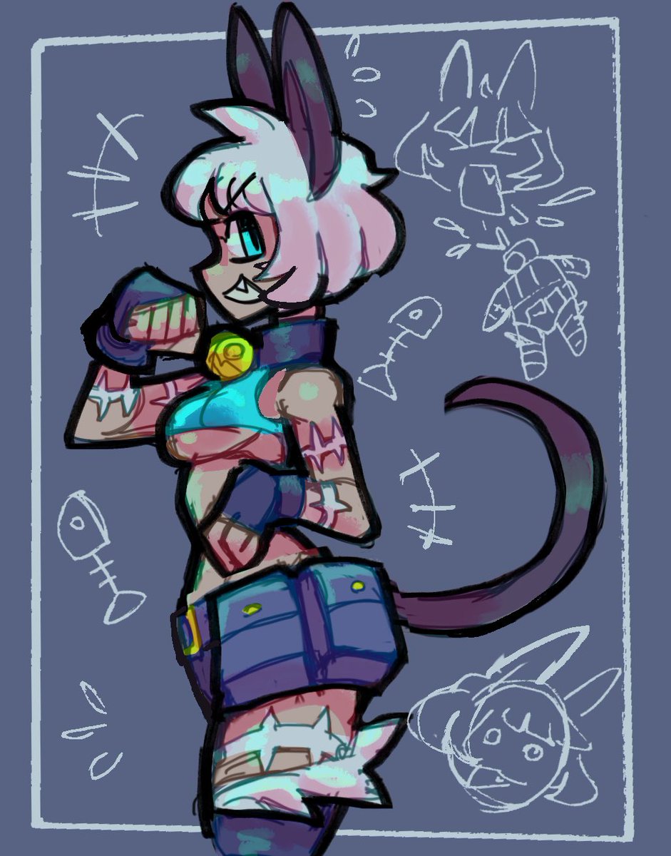 alliealleycat_'s tweet image. Happy birthday Ms. Fortune #Skullgirls