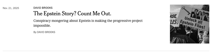 MazMHussain's tweet image. The New York Times is publishing literally daily editorials and stories about Epstein with the running theme that every single one of them completely ignores his documented intelligence ties. Its like reading Pravda at this point you just read it to see what the regime line is.