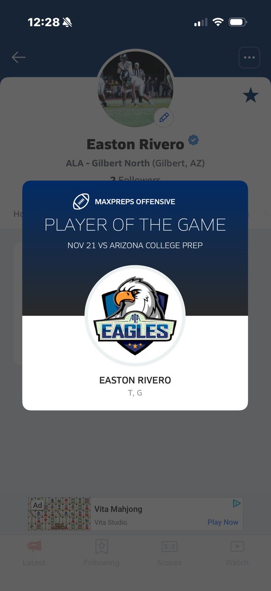 I would like to thank my coaches and team for this opportunity. ⁦<a href="/alaGNathletics/">ALA Gilbert North Athletics</a>⁩ ⁦<a href="/TyDetmer14/">Ty Detmer</a>⁩ ⁦⁦<a href="/CoachJWood2/">Juston Wood</a>⁩ ⁦<a href="/AzRodSmith/">Rodney Smith</a>⁩ ⁦<a href="/CoachDytrt/">Ryan Dytrt</a>⁩