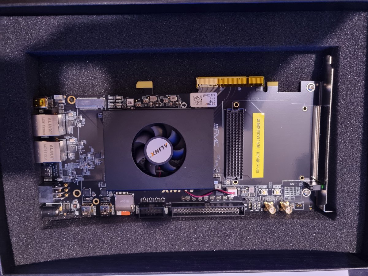 ATaylorFPGA's tweet image. I needed a Alinx board for a clients project, I am always impressed with the boxes the boards come in.