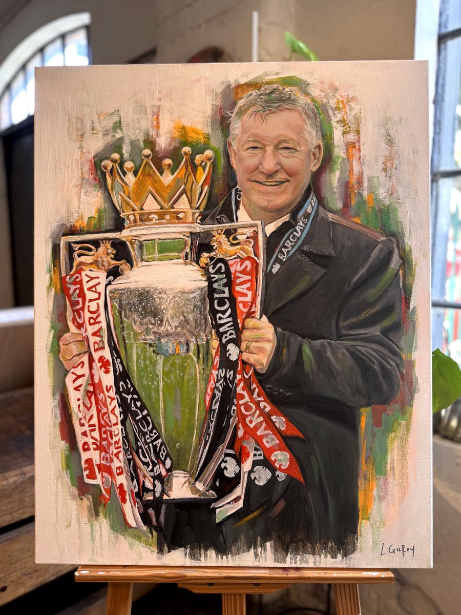 Not my typical rugby work, but what an honour this was. I was commissioned by a huge Manchester United fan to paint Sir Alex Ferguson - a man whose legacy shaped the very history of football. 
A privilege to paint such an iconic figure #manutd #siralexferguson #MUFC_FAMILY #mufc
