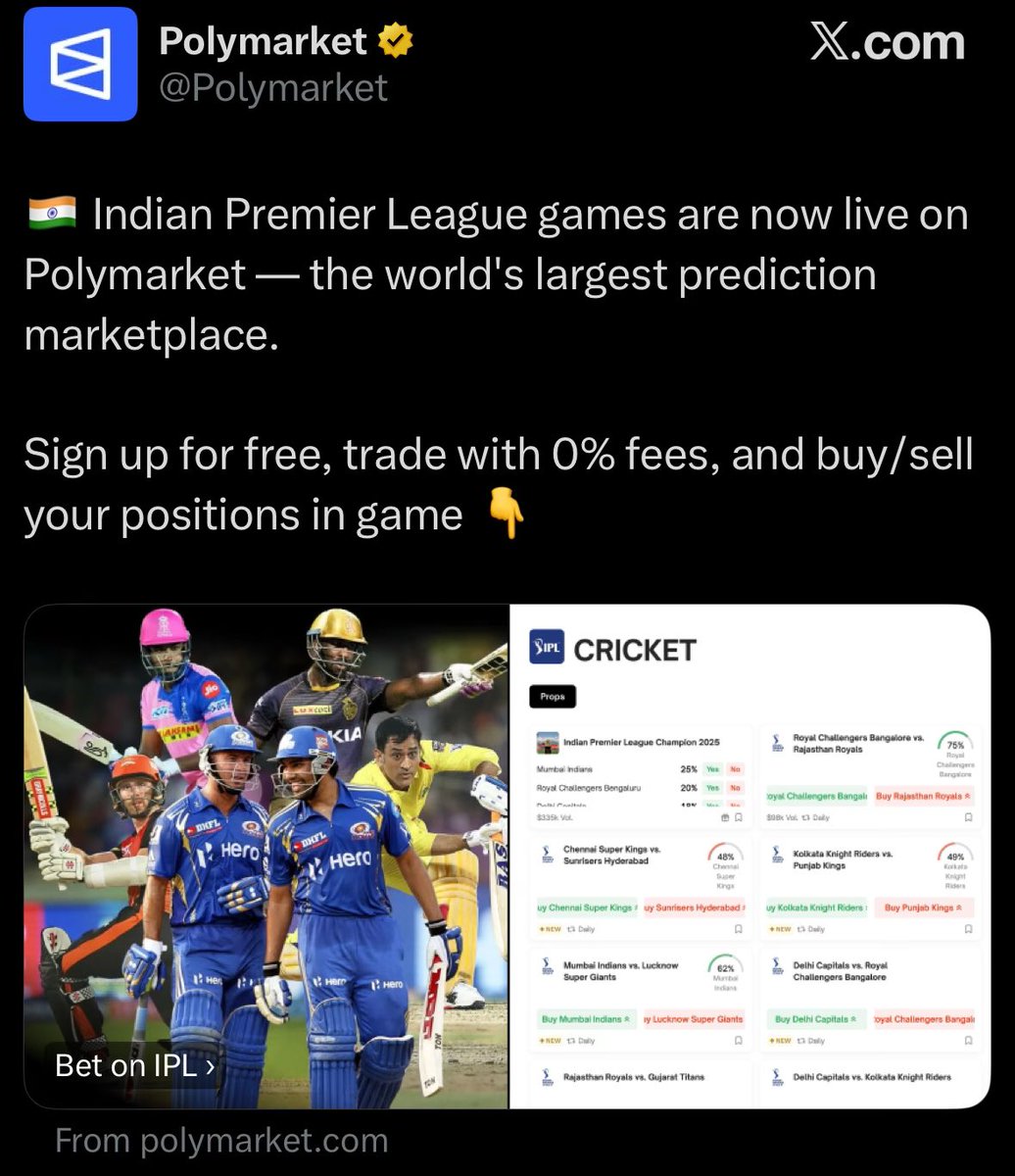 wojakcodes's tweet image. Companies like @Polymarket want to operate in India and make money here but they encourage such disgusting slurs against Indians from their official accounts.

if they don’t post an apology, this needs to be escalated.