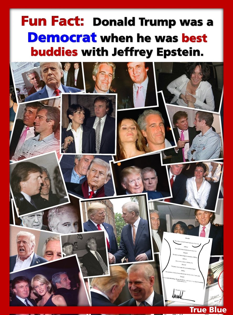 SPBMcKenna's tweet image. There&apos;s overwhelming evidence Convicted Felon &amp;amp; Adjudicated Rapist Trump is a probable PEDOPHILE

So if Bondi is ONLY INVESTIGATING Democrats associated with Epstein, she should INVESTIGATE Trump...Because he was a Democrat when he was best buddies Epstein!
#ReleaseEpsteinFiles