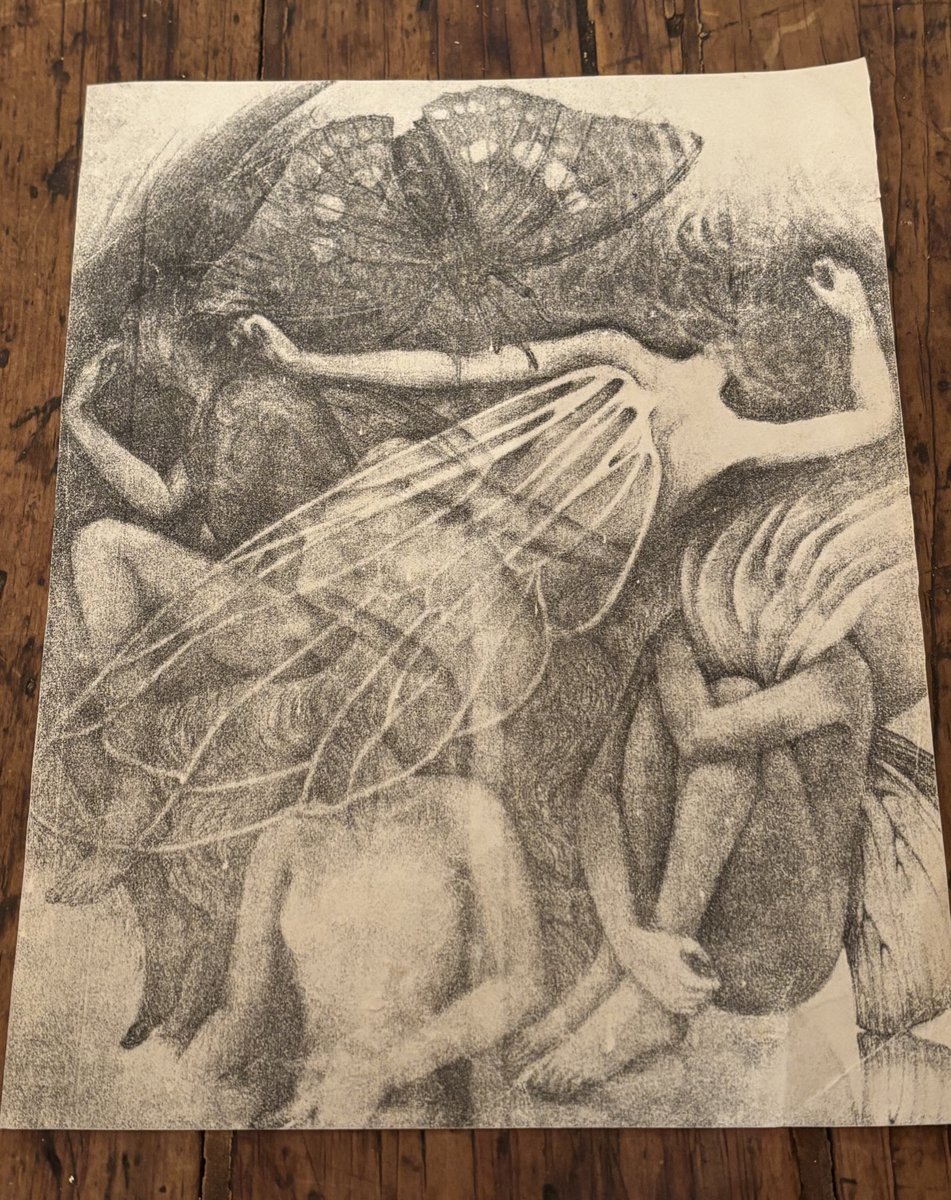 うちの母は昔から絵が上手かったのだけど、中学3年生の時の絵が出てき