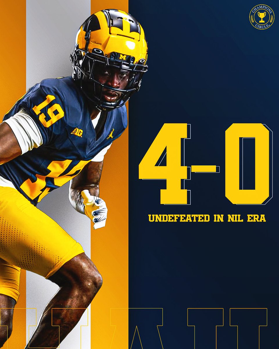 ChampCircleUofM's tweet image. A Monday reminder: We’re undefeated in The Game in the NIL era. 〽️

#TheGame