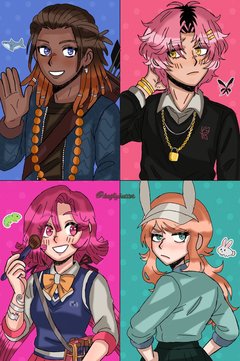 Kaifly_butter's tweet image. I had a lot of fun drawing them! 🥺🥺💕 I&apos;m a little nervous because it&apos;s the first time I&apos;m drawing a character from behind and another one from the front

#ProjectEdensGarden #Pjegtwt