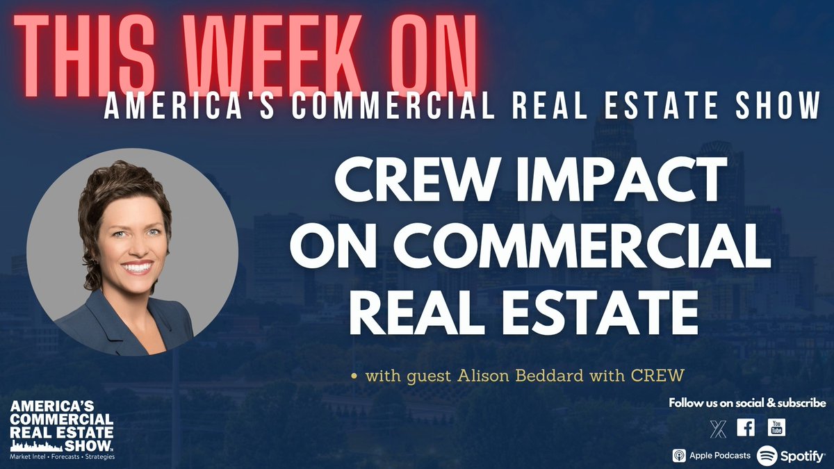 Check out this #CREshow -  CREW Network's Impact on Commercial Real Estate

In this episode Allison Bedard, the new CEO of CREW Network, discusses the vital role this organization plays in the commercial real estate industry. 

Click here to listen: loom.ly/CwH4WZc