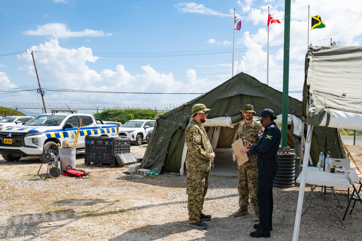 CJOC_COIC's tweet image. The CAF have activated an OSH near Kingston, Jamaica as part of Op RENAISSANCE in response to the devastation caused by Hurricane Melissa. The OSH serves as an area from which the CAF can provide rapid and responsive support to partners in the region.