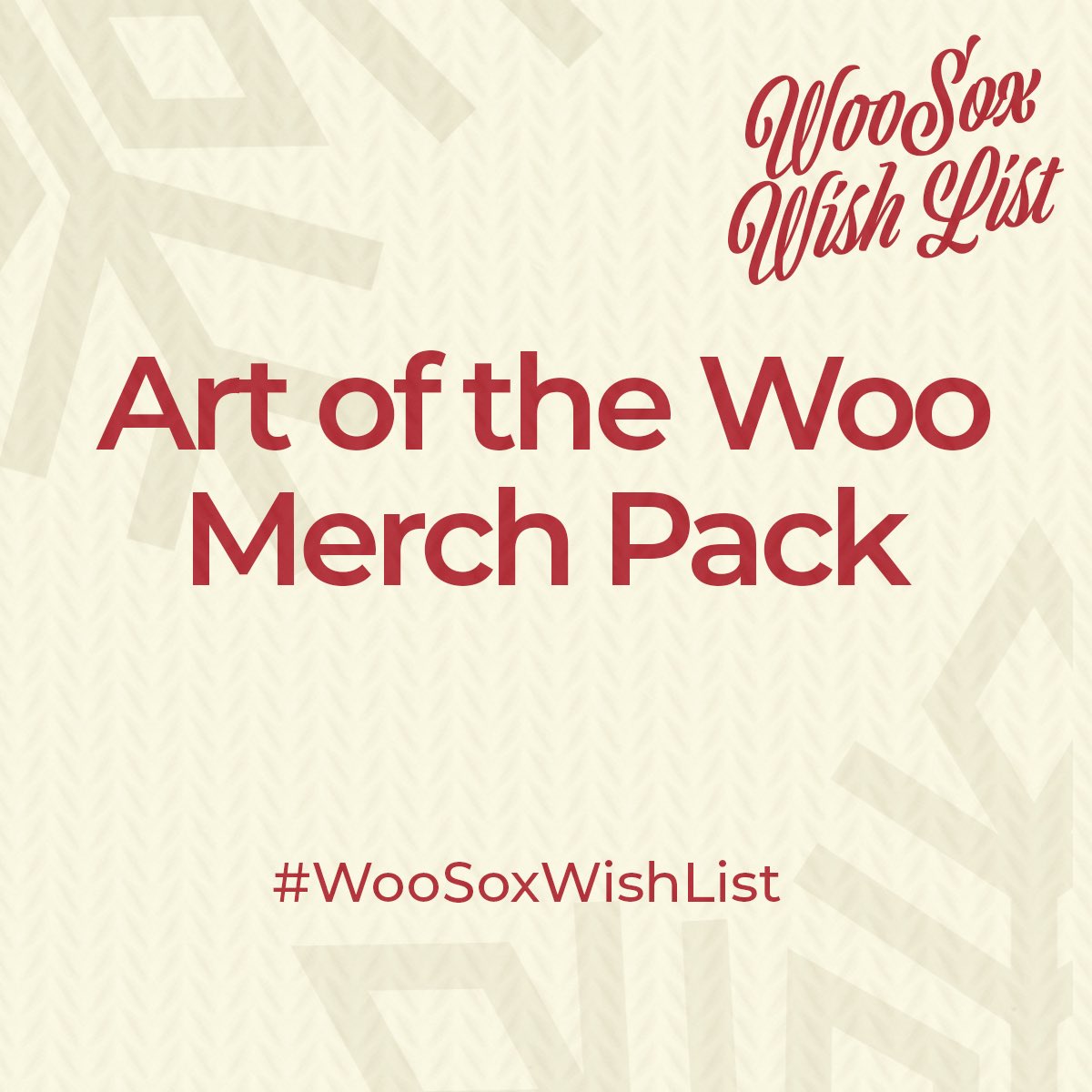 WooSox's tweet image. Another new identity coming in 2026! Who wants an Art of the Woo merch pack?! 🎁 #WooSoxWishList

RT for a chance to win!