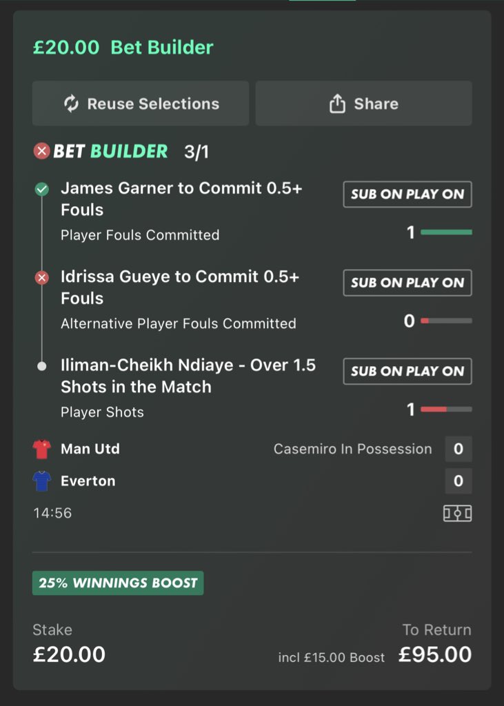 Might be worst way I’ve ever lost a bet, cheers Idrissa Gueye 👍