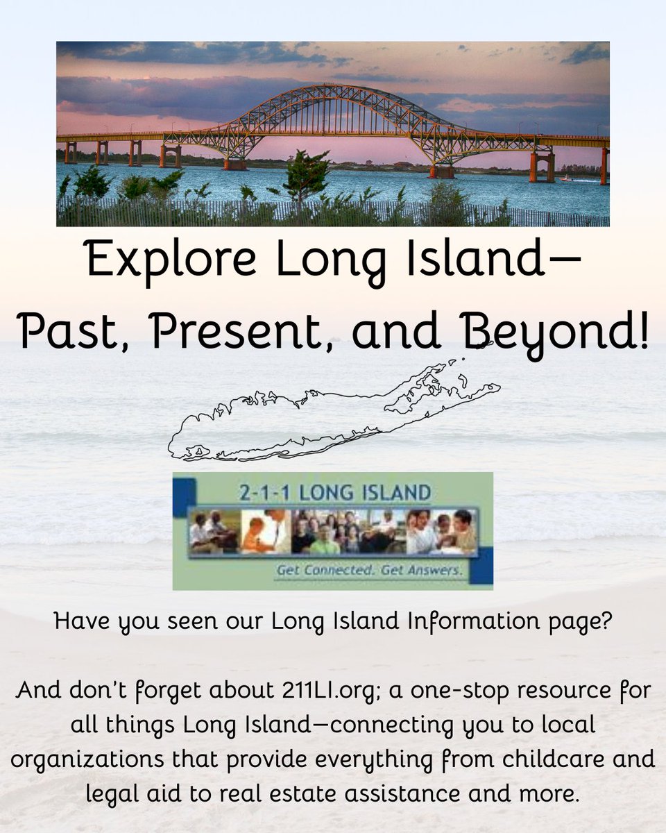 Jericho_library's tweet image. JPL Librarians carefully put together a great resource for local information and trusted by millions each year, 211 is here to help you find the support you need, close to home.

#JerichoLibrary #JerichoPublicLibrary