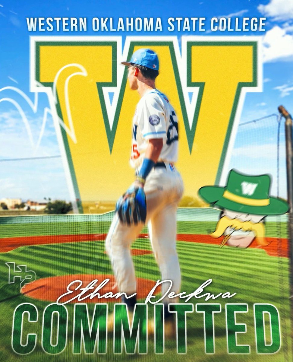 I am beyond blessed to announce my commitment to Western Oklahoma State University! First thank you to my lord and savior Jesus Christ for guiding me here. Thank you to my coaches and family for helping me get to this point AGTG! <a href="/CoachCJ00/">Chris Johnson</a> <a href="/wosc_baseball_/">WOSC Baseball</a> <a href="/cpcavaliers/">College Park Baseball</a> <a href="/c_tripp22/">Christian Tripp</a>