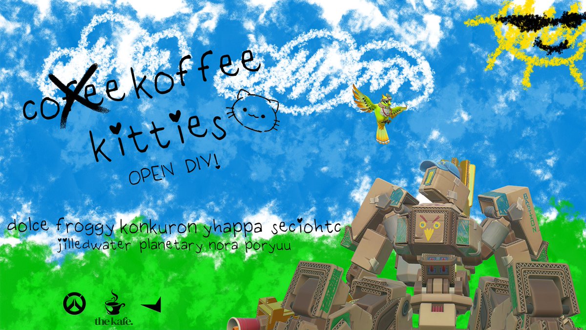 Delightfully mischievous and ready to pounce😼 

Koffee Kitties pounce into Season 7 <a href="/FACEIT_OW/">FACEIT Overwatch</a> Open Division!

𑄝 @Ducite_ 
ฅ <a href="/konkuron/">Konkuron</a> 
ฅ <a href="/froggy_ow/">FR0Ggy</a> 
੭ <a href="/seciohtckys/">Secret Agent: Fuck Secio.</a> 
੭ <a href="/Yhappaa/">Yhappa/Nov</a> 

𓃠 <a href="/jilledwater/">jill 🌊</a> 
𓃠 <a href="/planetaryOW/">planetaryOW</a> 
𓃠 <a href="/ilyNora_/">Nøra ♡</a> 
𓃠 <a href="/PoryuuOW/">Poryuu</a> 

⌈ #TheKafe | #FACEIT 」