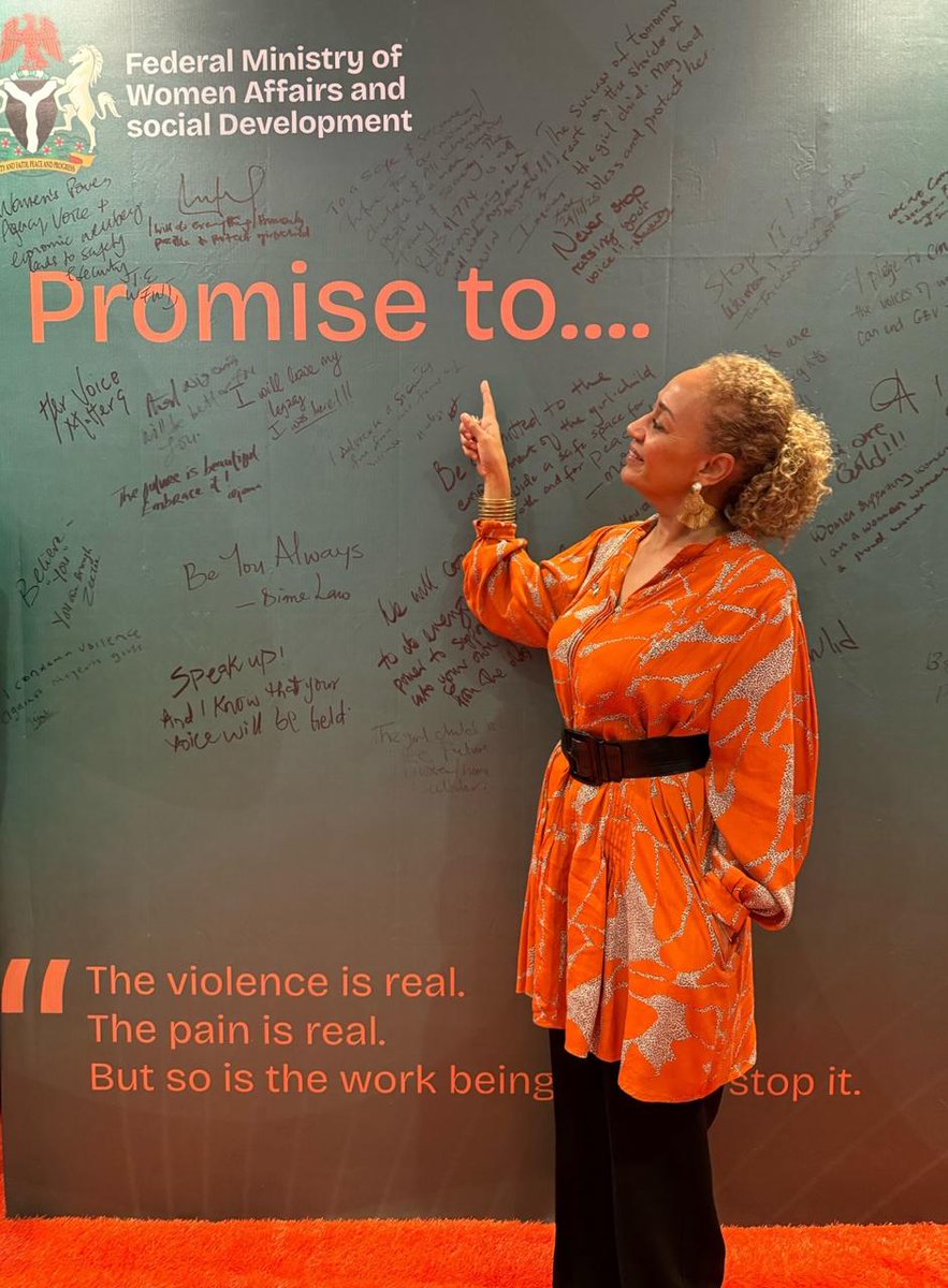 CynthiaOMRowe's tweet image. I joined today’s high-level engagement hosted by @FMWA_ng  and @WomenforWomen 

Ending gender-based violence, and this year we are focusing on digital violence, remains a huge priority. The statistics on violence against women are shocking - we must keep tackling them.

The 🇬🇧…
