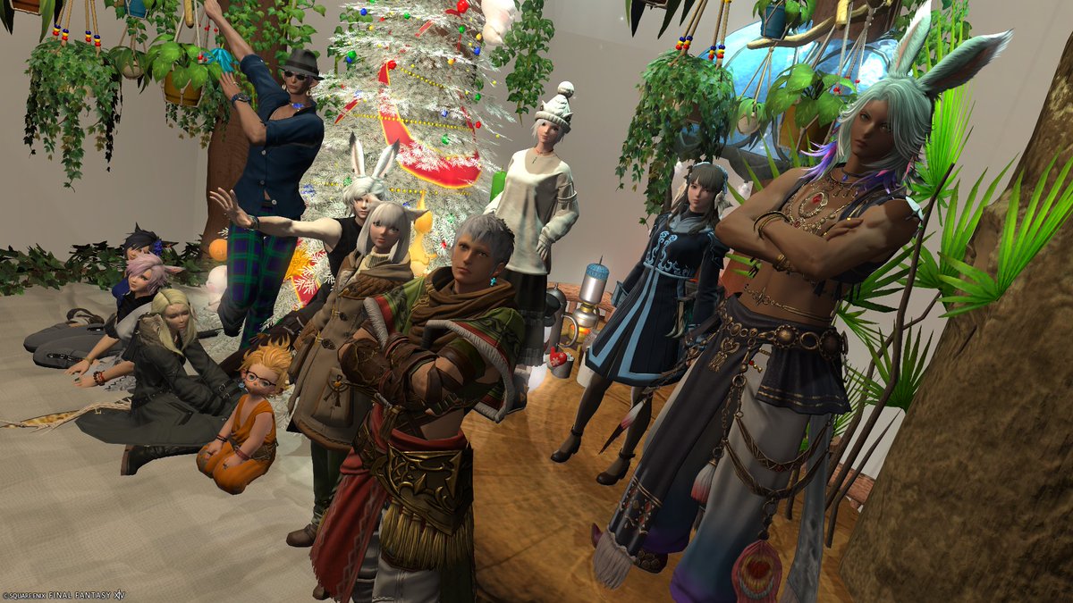 Ney_V_ff14's tweet image. 11月FCイベント最終日でした。ハウジングテーマの「冬」がなくなりました！と公言したマスターに笑ってしまったｗｗｗ #FCひだまりにゃんこ