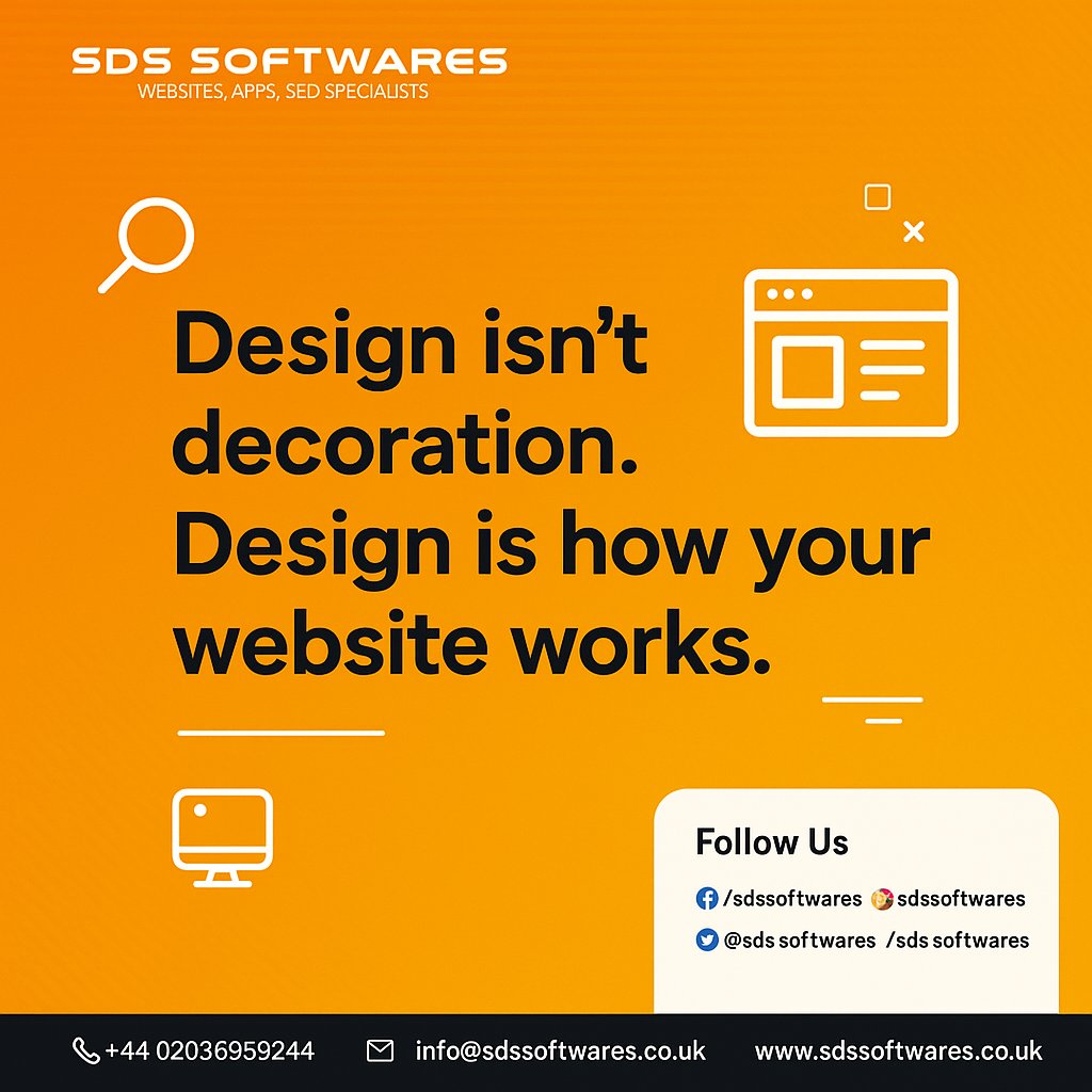 SDSSoftwares's tweet image. Design isn’t decoration — it’s how your website works.
A good UI looks nice.
A good UX gets out of your way and helps you move.

Want the same for your brand?
SDS Softwares builds websites that actually function.

#sdssoftwares #webdesign #uxdesign #designthinking #uidesign