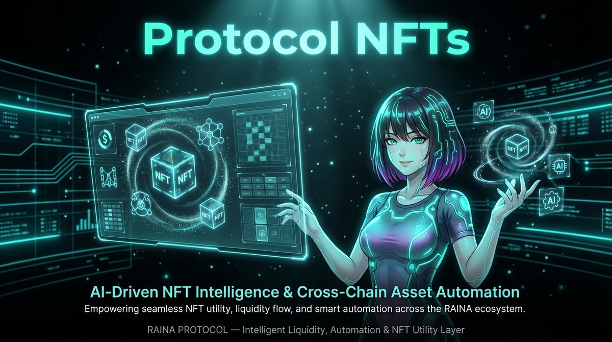 RainaProtocol's tweet photo. Redefining Digital Ownership

Protocol NFTs are more than just assets; they are the operational keys to the Raina ecosystem. By integrating AI-driven intelligence directly into NFT utility, we empower seamless cross-chain automation and unlock enhanced liquidity flows.

This is where art meets functional utility layer technology.